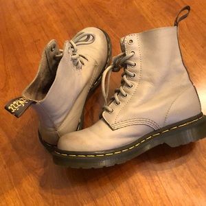 Dr. Martens Broken in just right gray boots
